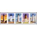 #4795a New England Coastal Lighthouses, Strip of Five