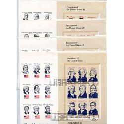 #2216-2219 AMERIPEX Souvenir Sheets FDC, Set of Four