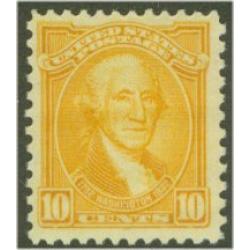 #715 10¢ Washington Portrait by Stuart, Orange Yellow