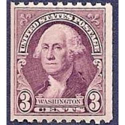 #722 3¢ Washington Purple, Coil Perforated 10 Horizontal