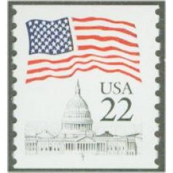 #2115c Flag over Capitol, "T" Test Coil