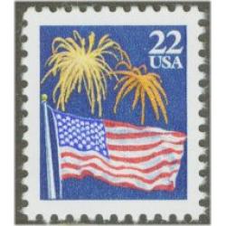 #2276 Flags & Fireworks, Sheet Stamp