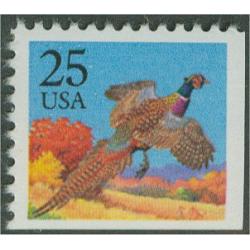 #2283b Pheasant, Booklet Single, Red Removed Variety
