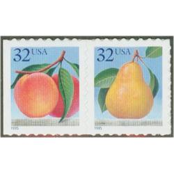 #2493-94 Peach & Pear Pair, From #2494a
