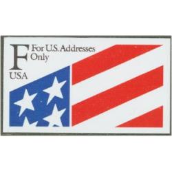 #2522 "F" and Flag, ATM Self-adhesive Booklet Single