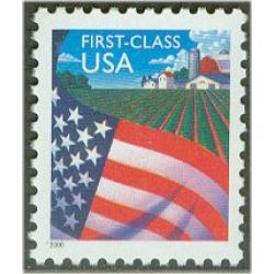 #3448 Flag over Farm, Perforated 11 WA Sheet Stamp