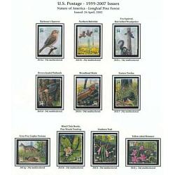 #3611a-j Longleaf Pine Forest, Nature of America Set of Ten Singles