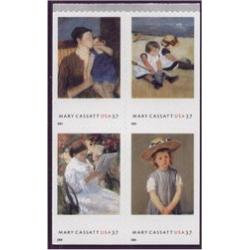 #3807a Mary Cassatt American Painter, Block of Four, American Treasures Series