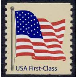 #4131 American Flag, Non-denominated Coil, Perforated 9¾ W-A