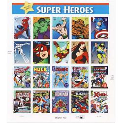 #4159 Marvel Comics Super Heroes, Sheet of 20
