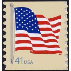 #4188 American Flag, Self-adhesive Die-cut 8.5, Avery from Coil of 100