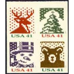 #4211-14 Christmas Knits, Set of Four Singles from Vending Book
