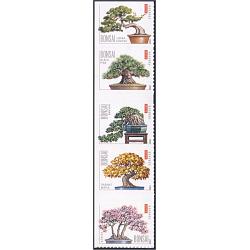 #4622a Bonsai, Vertical Strip of Five Stamps