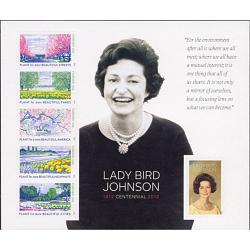 #4716 Lady Bird Johnson, Souvenir Sheet