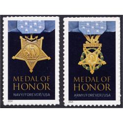 #4822a-23a Medal of Honor Korea, Two Singles (Dated 2014)