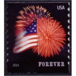 #4854 Fort McHenry Flag and Fireworks, Coil Die Cut 9½ (Potter)