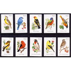 #4882-91 Songbirds, Set of Ten Single Stamps