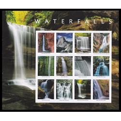 #5800 Waterfalls, Souvenir Sheet of 12 Stamps