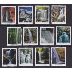 #5800a-l Waterfalls, Set of 12 Single Stamps