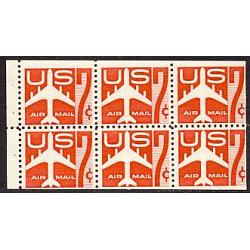 #C60a Jet Silhouette, Booklet Pane of Six, LH