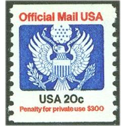 #O135 20¢ Official Mail, Coil