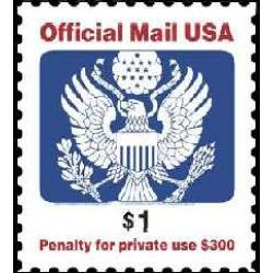 #O161 $1.00 Official Mail, Eagle