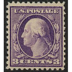 #501 3¢ Washington, Light Violet, Never Hinged