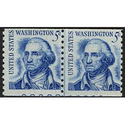 #1304 Washington, Joint Line Pair w/ Partial Plate Number