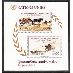 #137 40th Anniversary, Souvenir Sheet (Geneva)