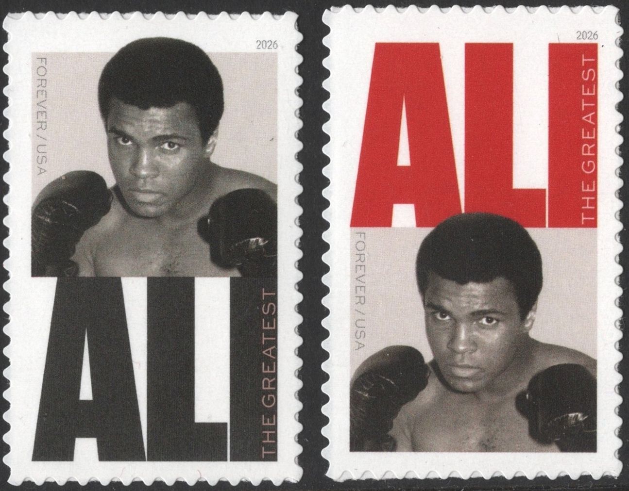 #6050-6051 Muhammad Ali, Two Singles | Dennis R. Abel - Stamps for ...