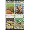 #1830a Coral Reefs, Block of Four