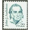 #1863 John Audubon, Perforated 11 Small Block Tagged