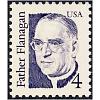 #2171 Father Flanagan, Boy's Town, Large Block Tagging, Blue Violet