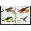 #3225a Tropical Birds, Block of Four