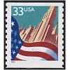 #3280 Flag over City Coil, Small 1¼ mm 1999 Date