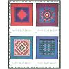 #3527a Amish Quilts, Block of Four, American Treasures Series
