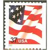 #3634 USA & Flag, Booklet Single, (Large 2002 date)
