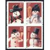 #3679a Snowman, Block of Four