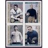 #3811a Early Football Heroes, Block of Four