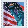 #3983 Flag & Lady Liberty, Coil Single, Die-cut 8½