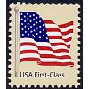 #4129 American Flag, Non-denominated W-A from Sheet of 100