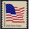 #4131 American Flag, Non-denominated Coil, Perforated 9¾ W-A