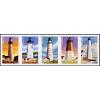 #4795a New England Coastal Lighthouses, Strip of Five