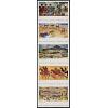 #5376a Post Office Murals, Strip of Five