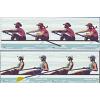 #5695b & 5697b Women's Rowing, Set of Two Pairs - Four Stamps