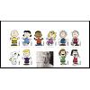 #5735b Charles M. Schulz, Peanuts Characters, Top 1/2 Sheet 10 Different Stamps