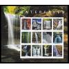 #5800 Waterfalls, Souvenir Sheet of 12 Stamps