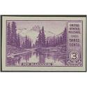 #758 Mount Rainer & Mirror Lake, Imperforate