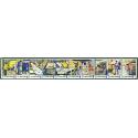 #1498a Postal People, Strip of Ten