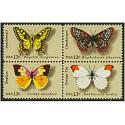 #1715a Butterflies, Block of Four